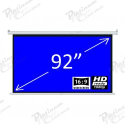 92″ Fiber Glass 16:9 Electric Screen