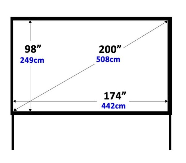 200 Fast Fold Screen 16:9 and Drape kit