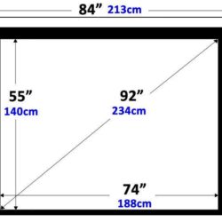 92″ Matt White 4:3 Electric Screen